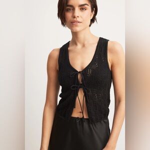 NA-KD Knitted Crochet Vest